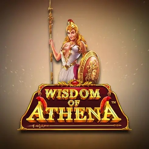 Wisdom of Athena slot logo by Pragmatic Play at Mega Riches Casino