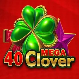 Logo of 40 Mega Clover from Amusnet Interactive at Mega Riches Casino