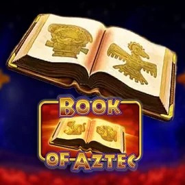 Official Slots logo: Book of Aztec by Amatic Industries at Mega Riches Casino