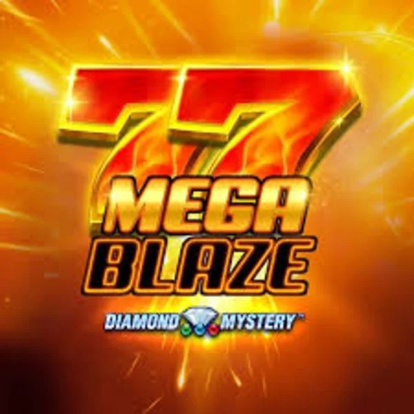 Slots logo of Diamond Mystery Mega Blaze from Greentube at Mega Riches Casino