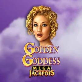 Logo of Golden Goddess Megajackpots from IGT at Mega Riches Casino