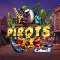 Pirots 3 slot icon by ELK Studios, available at Mega Riches Casino