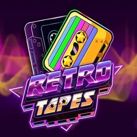 Retro Tapes logo – Slots by Push Gaming at Mega Riches Casino