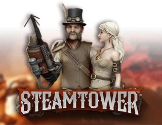 Steam Tower Slot slot logo by NetEnt at Mega Riches Casino